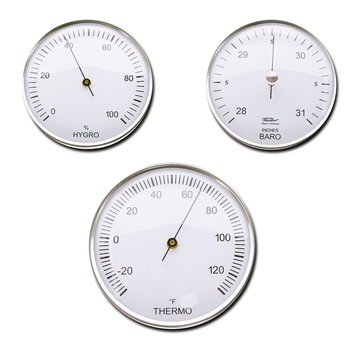 Fischer, Outdoor Weather Station, 390 x 145 mm, Ø 84mm - 827-01-US (US-Version / Inch, F°)