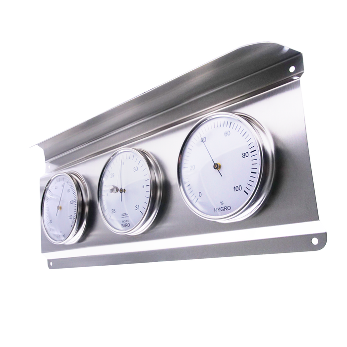 Fischer, Outdoor Weather Station, 390 x 145 mm, Ø 84mm - 827-01-US (US-Version / Inch, F°)