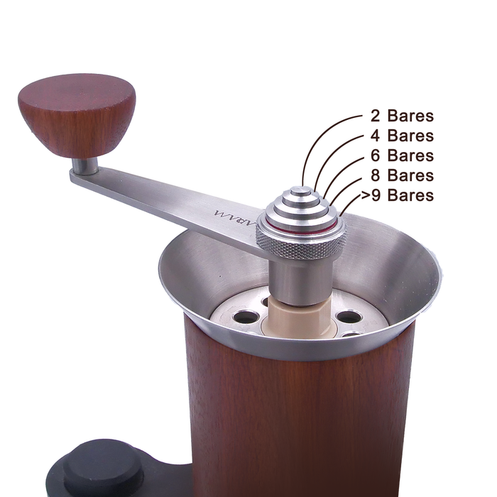 Cafetera Espresso Manual ARAM + Soporte Acero