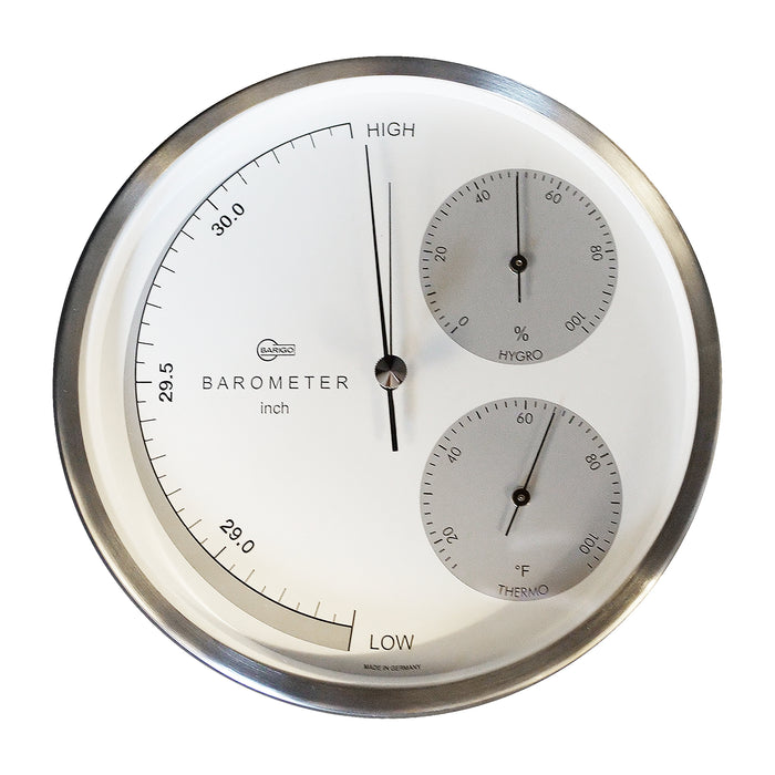 Barigo Weather Station, Stainless Steel, 160 mm - No. 351 US Version °F/Inch