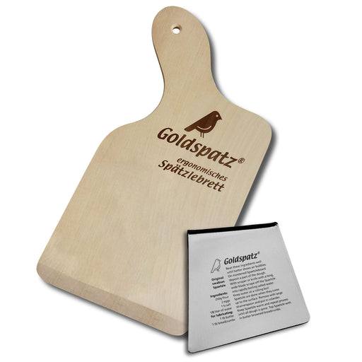 Goldspatz Ergonomic Spaetzle Board with Scraper