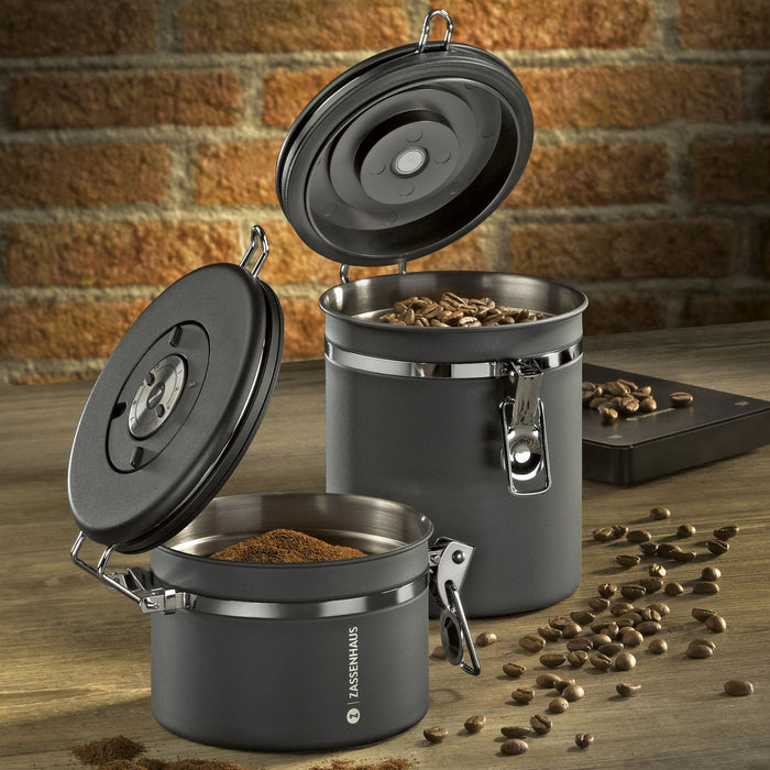 Zassenhaus AROMA Coffee Storage Canister Airtight with Valve
