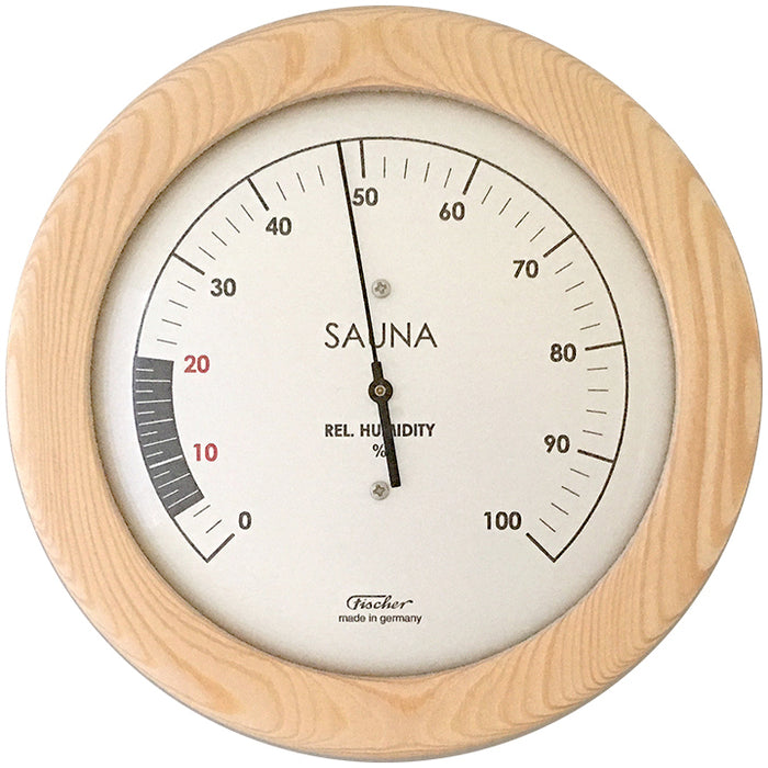 Fischer Sauna Hygrometer 155 mm, 196H-03 (English)