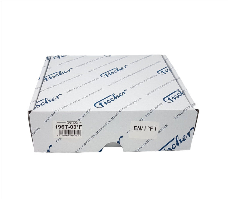 Fischer Sauna Thermometer, Pinewood, 155 mm / 6.1", 196T-03F (US Version, Fahrenheit)