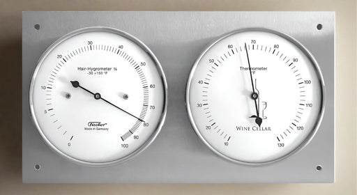 Fischer Wine Cellar Hygrometer & Thermometer 240 mm / 9.4" - 140.01F (English, °F)