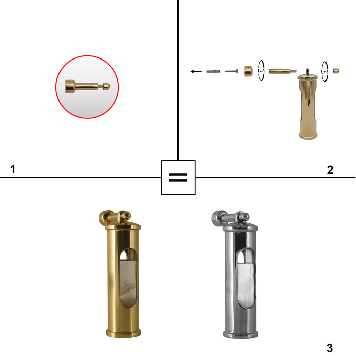 Delite Storm Glass with Wall Mount, Stig Larsen, 145 mm / 5.92"
