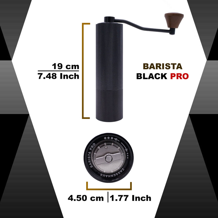 Zassenhaus Coffee Grinder BARISTA PRO Black - #041200