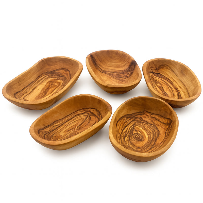 PASTERKAMP Olive Wood Snack Bowl - Ø 13 × 9 cm / Ø 5.1 × 3.5"