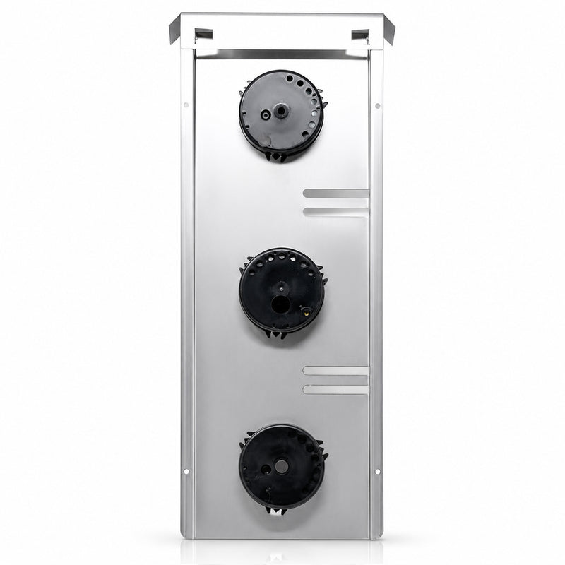 Fischer outdoor weather station, stainless steel, 510 x 215 mm, Ø 130 mm - 823-01-US  (°F/Inch)