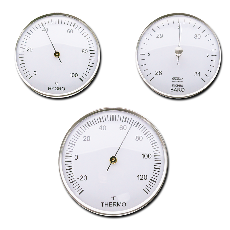 Fischer, Outdoor Weather Station, 390 x 145 mm, Ø 84mm - 827-01-US (US-Version / Inch, F°)