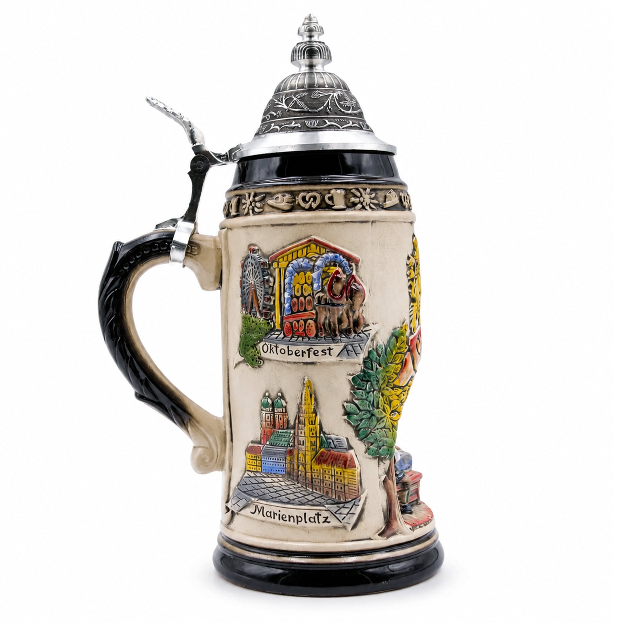 ドイツビールジョッキ/マグ 1.0 L (33.8 oz)、オクトーバーフェスト