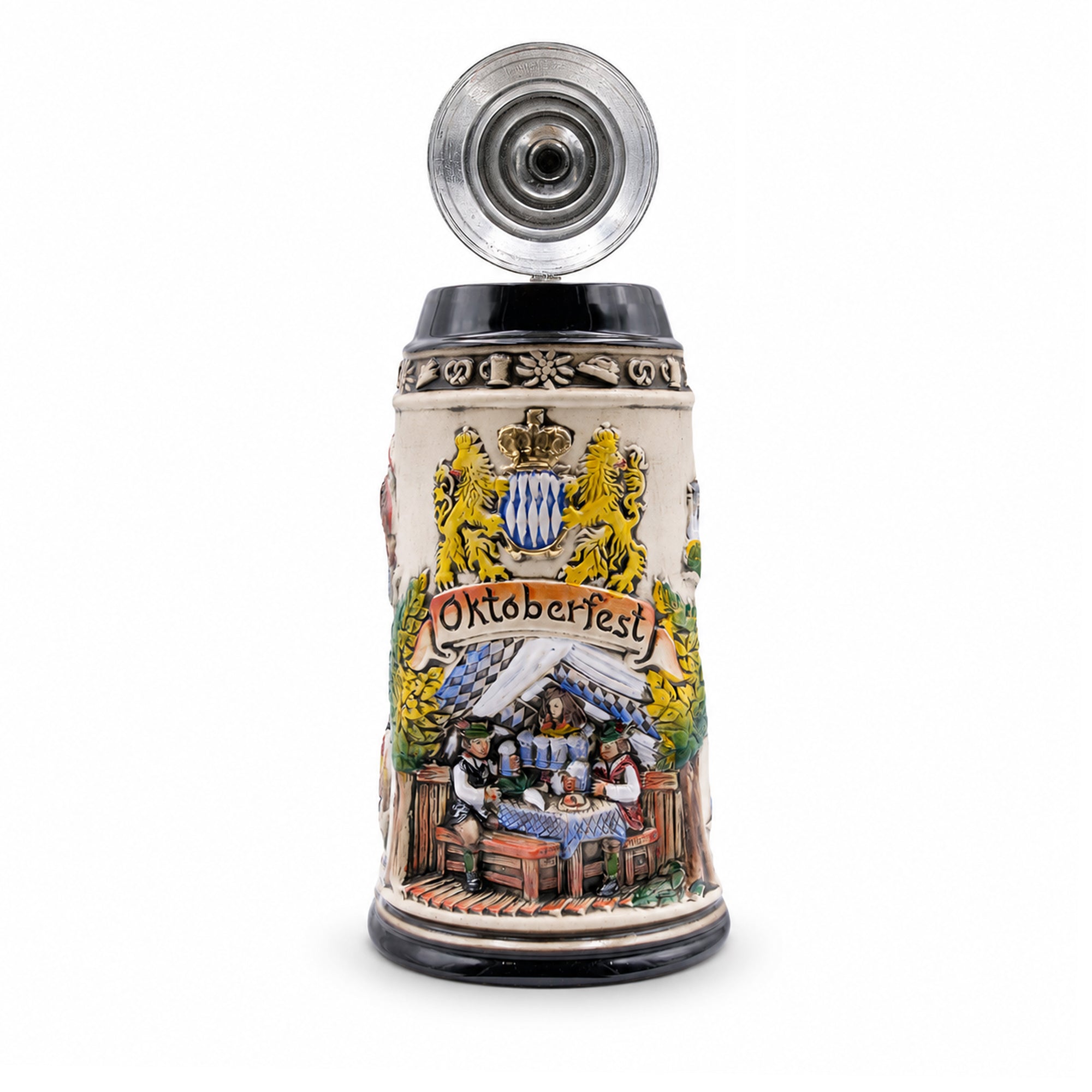 ドイツビールジョッキ/マグ 1.0 L (33.8 oz)、オクトーバーフェスト