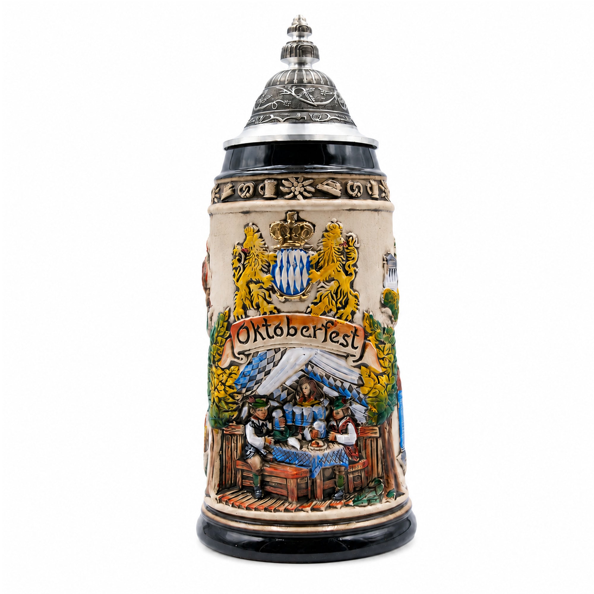 ドイツビールジョッキ/マグ 1.0 L (33.8 oz)、オクトーバーフェスト