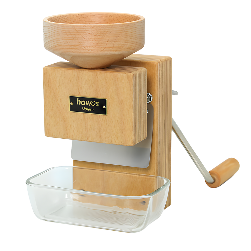 hawos MOLERE Hand Crank Grain Mill Premium Flour Grinder for Fresh Wholegrain Flour