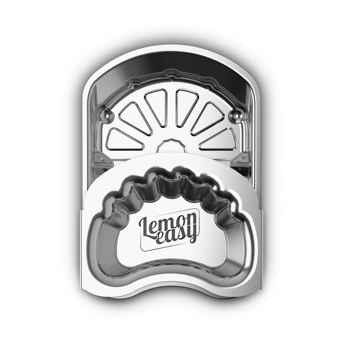 Lemoneasy Stainless Steel Lemon Slice Press - Compact Citrus Juicer, Dishwasher Safe, Made in Germany