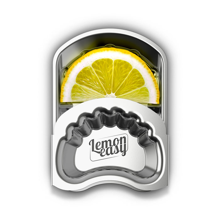 Lemoneasy Stainless Steel Lemon Slice Press - Compact Citrus Juicer, Dishwasher Safe, Made in Germany