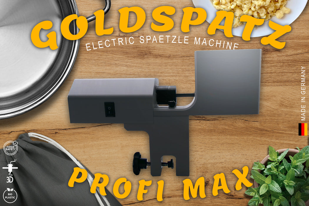 Goldspatz MAX Spaetzle Maker Profi - With Electric Motor