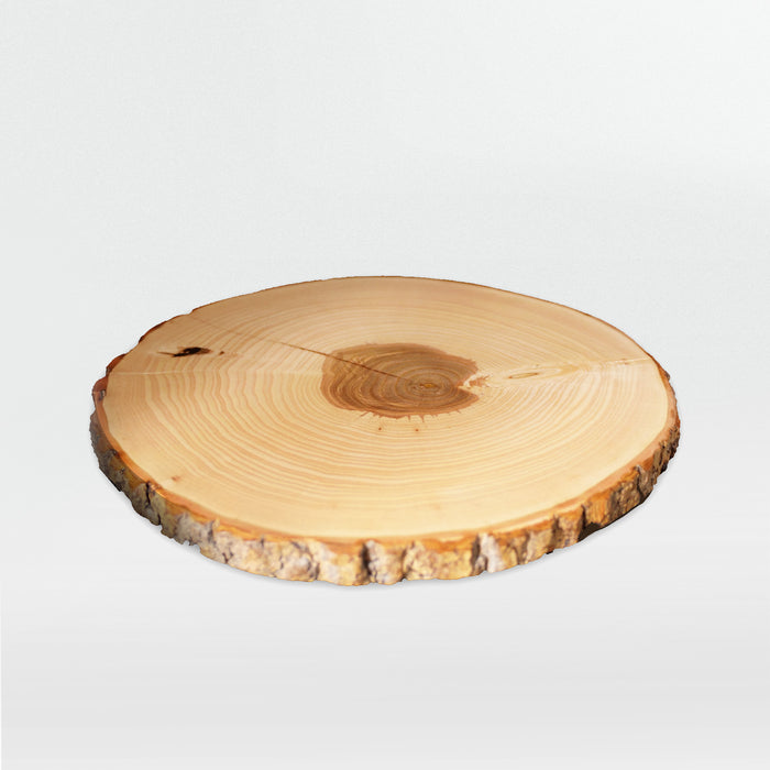 Tabla de aperitivos original de corteza de madera auténtica, apta para lavavajillas