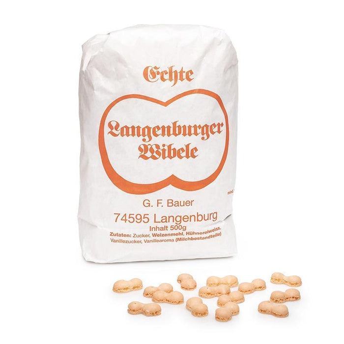 Langenburger Wibele original de Alemania, paquete de almacenamiento, 500 g/17,63 oz