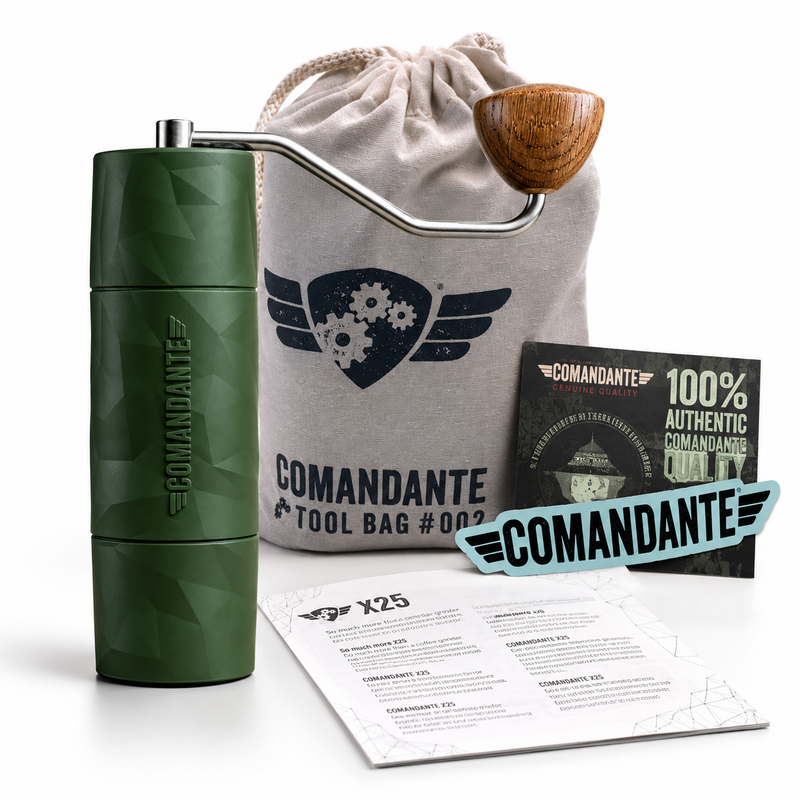 Comandante X25 Trailmaster FOREST Coffee Grinder - TIGERSHARK® Burr (Certified Returned Item)