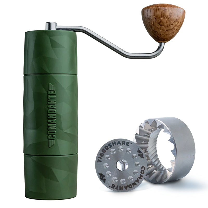 Comandante コーヒーグラインダー X25 トレイルマスター FOREST, TIGERSHARK® バー