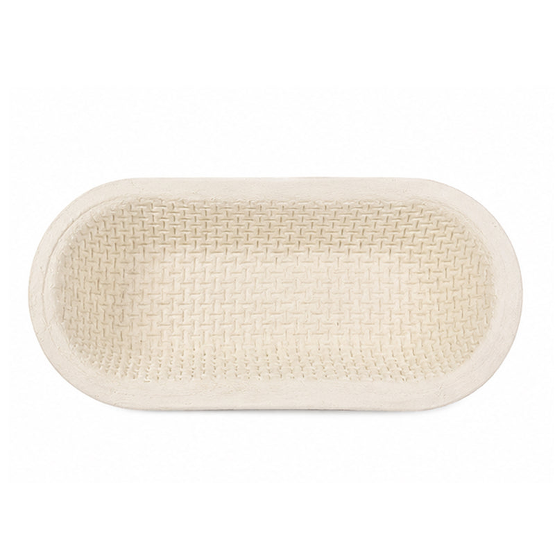 CRUST & CRAFT Wood Pulp Banneton for 1 kg / 2.2 lb Bread - Long Oval Waffle - No. 1.9