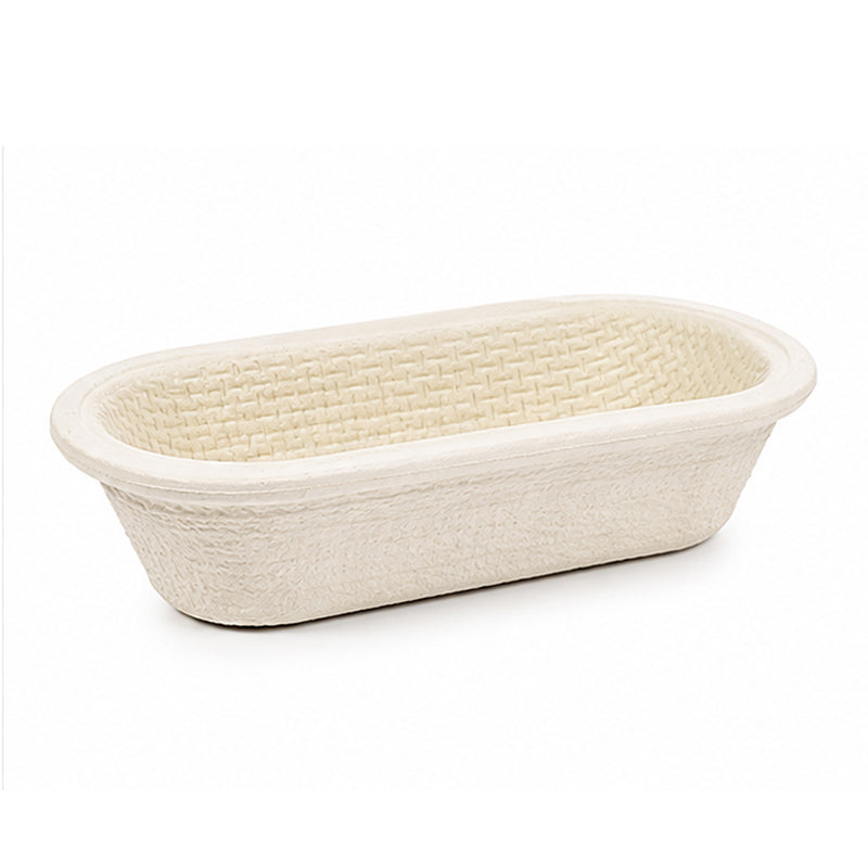 CRUST & CRAFT Wood Pulp Banneton for 1 kg / 2.2 lb Bread - Long Oval Waffle - No. 1.9