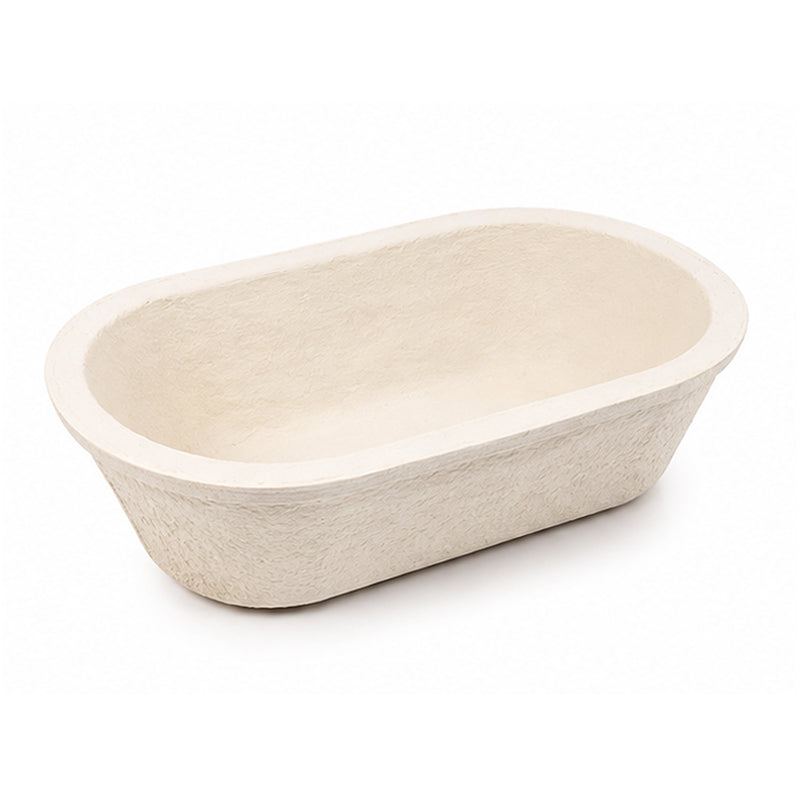 CRUST & CRAFT Wood Pulp Banneton for 750 g / 1.65 lb Bread - Oval Smooth - No. 1.7