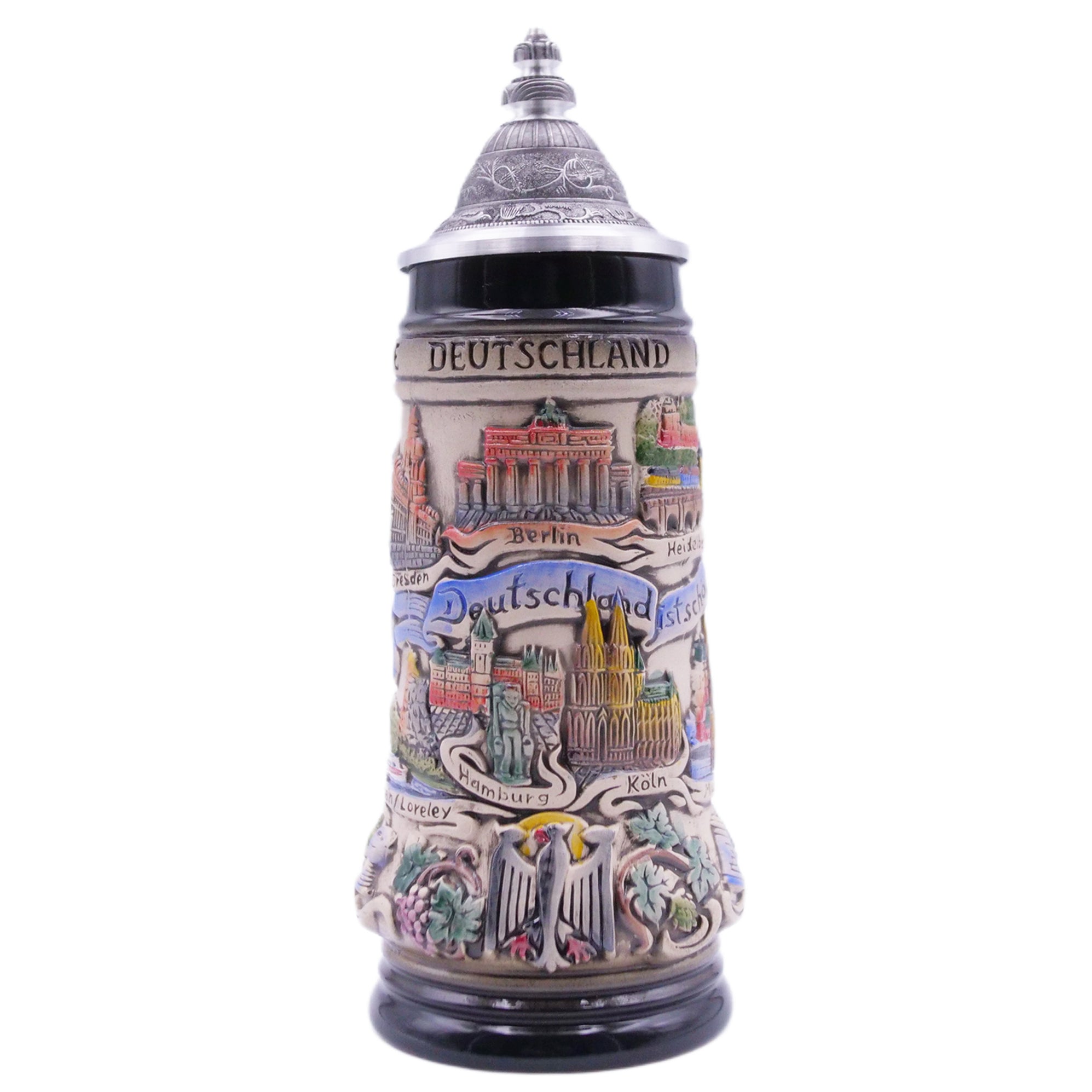 German Beer Stein/Mug PANORAMA GERMANY, 0.25 L (8.5 oz), 0.5 L (16.9 oz