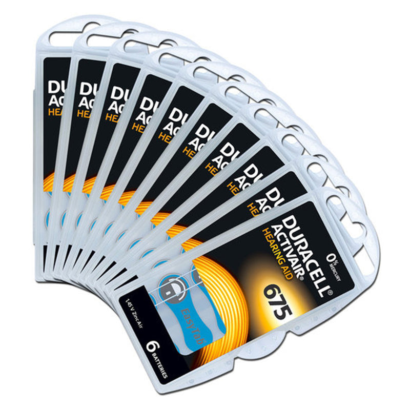 Duracell Activ Air Hearing Aid Batteries, 60 pcs