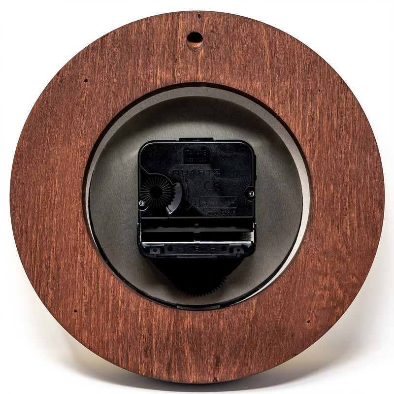 Fischer Tide Clock, Brass / Mahogany Coloured - 1434GU-22