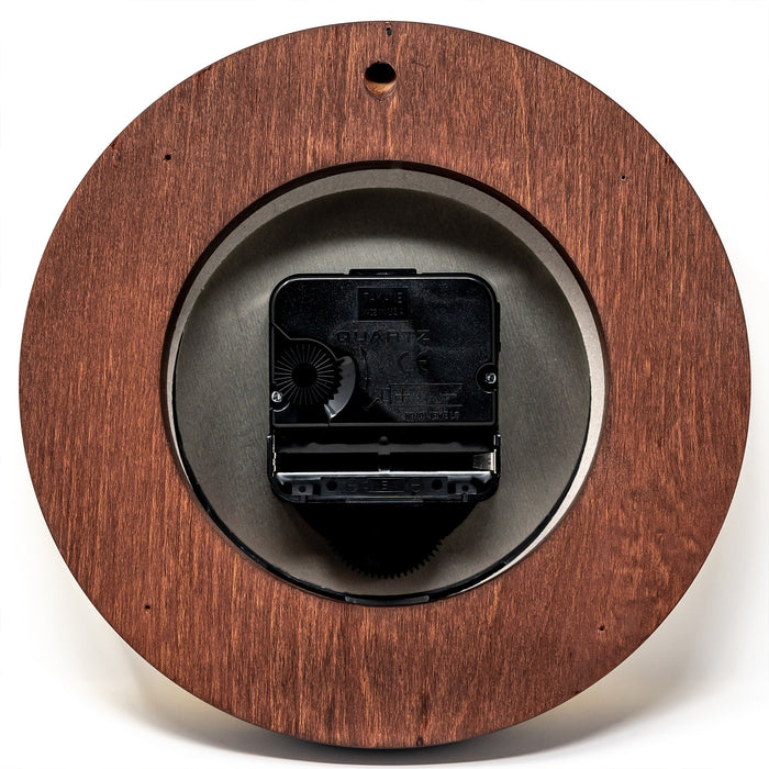 Fischer Tide Clock, Brass / Mahogany Coloured - 1434GU-22