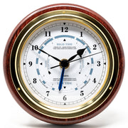 Fischer Tide Clock, Brass / Mahogany Coloured - 1434GU-22