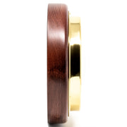 Fischer Tide Clock, Brass / Mahogany Coloured - 1434GU-22