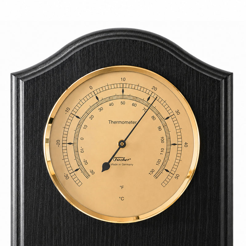 Fischer Weather Station 9178-06 Black Edition - Thermometer, Barometer & Hygrometer - 395 mm / 15.6" - US Version
