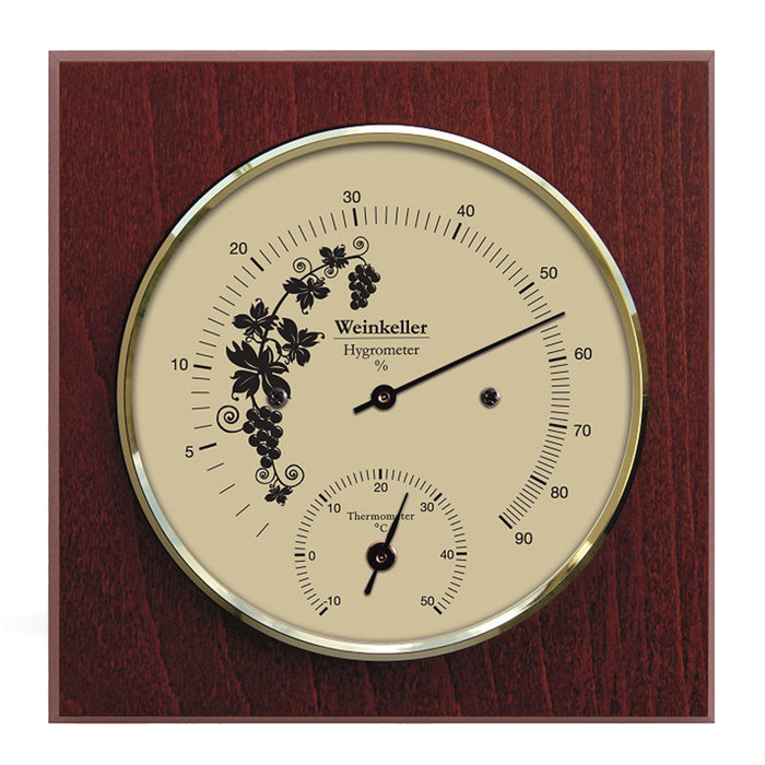 Fischer Wine Cellar Hygrometer & Thermometer  140 mm / 5.5" - 1225HT-22 (German, °C)