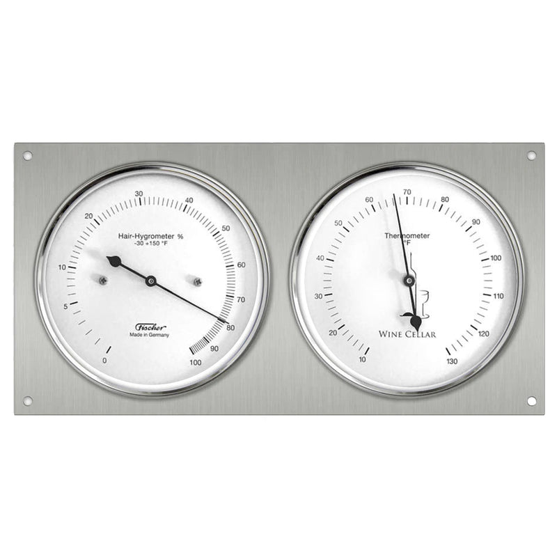 Fischer Wine Cellar Hygrometer & Thermometer 240 mm / 9.4" - 140.01F (English, °F)