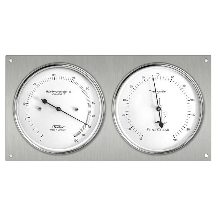 フィッシャーワインセラーハイグロメーター＆温度計240 mm / 9.4" - 140.01F（英語、°F）