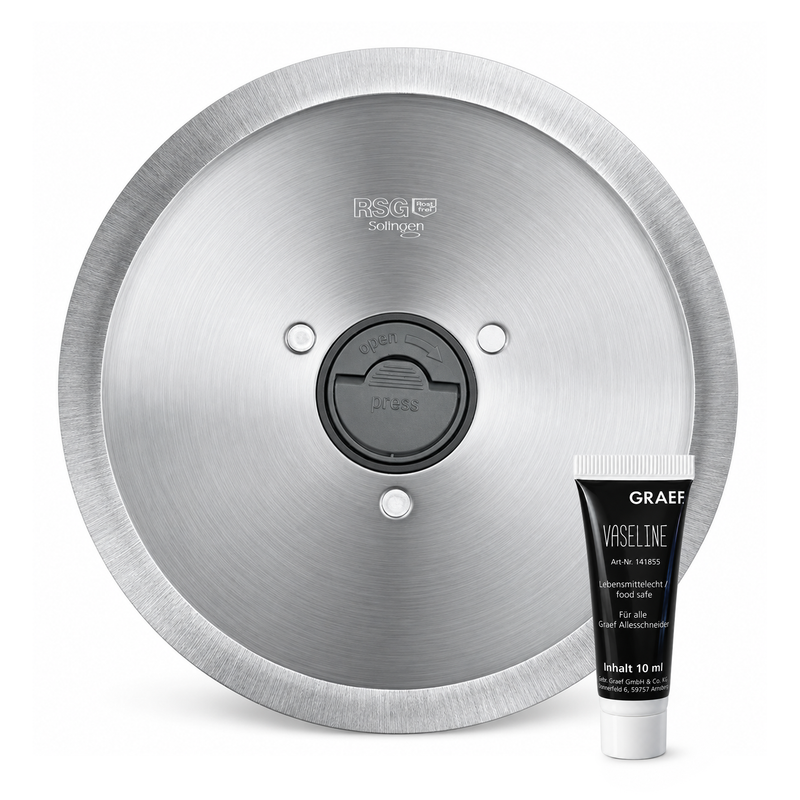 GRAEF MYtiny 170 mm / 6.69 in Smooth Slicer Blade + Food-Safe Vaseline 10 ml