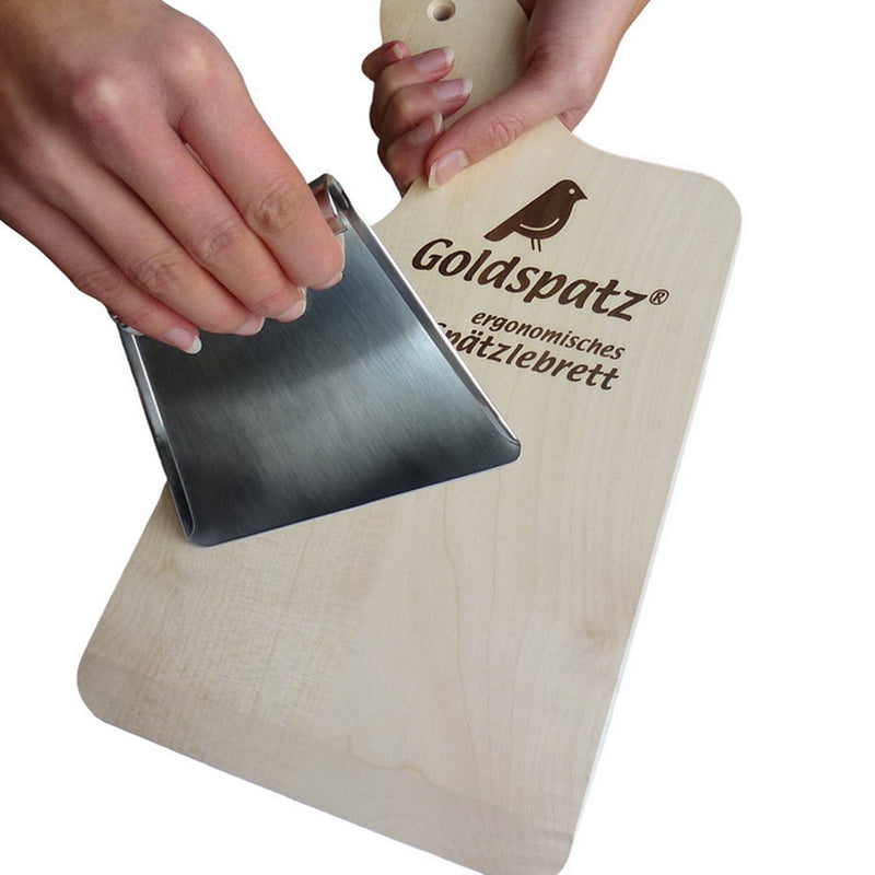 Goldspatz Ergonomic Spaetzle Board with Scraper