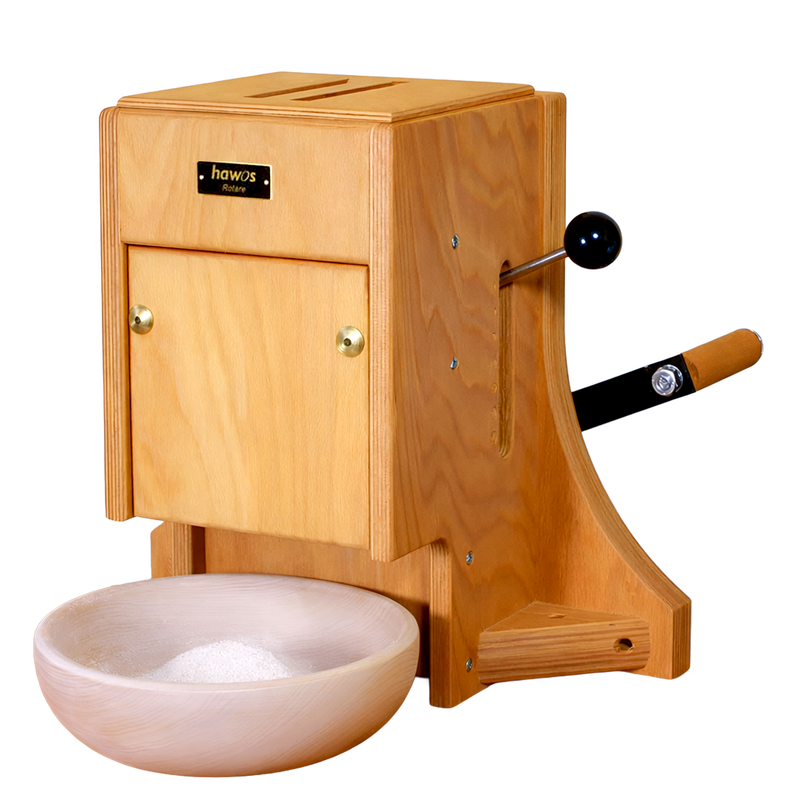 hawos Rotare Hand Grain Mill with 3-Stage Chain Reduction and 125 mm Ø Vertical Milling System