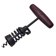 Holland-Cunz Spring-Loaded Corkscrew with Mahogany-Style Handle, Retro Design