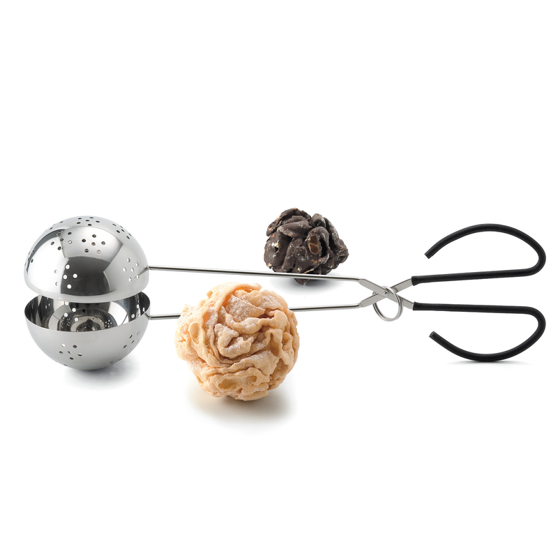 ワイス プロフェッショナル スノーボール ペストリーモールド、シリコングリップ付きステンレススチール（16.5インチ / 42cm） No. 14221