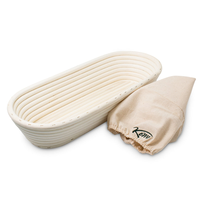 Komo Long Rattan Proofing Basket With Linen Cover - 06046