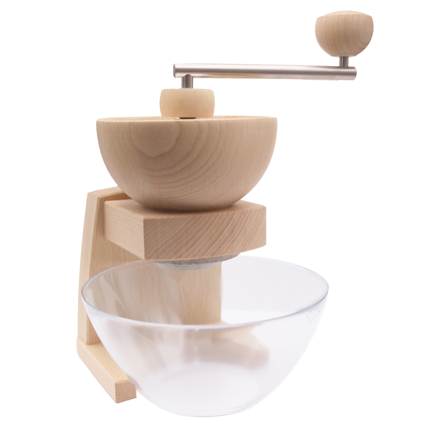 Manual Grain Corn Mill Grinder Wood Hand Crank MIA MOLA — Loewen META