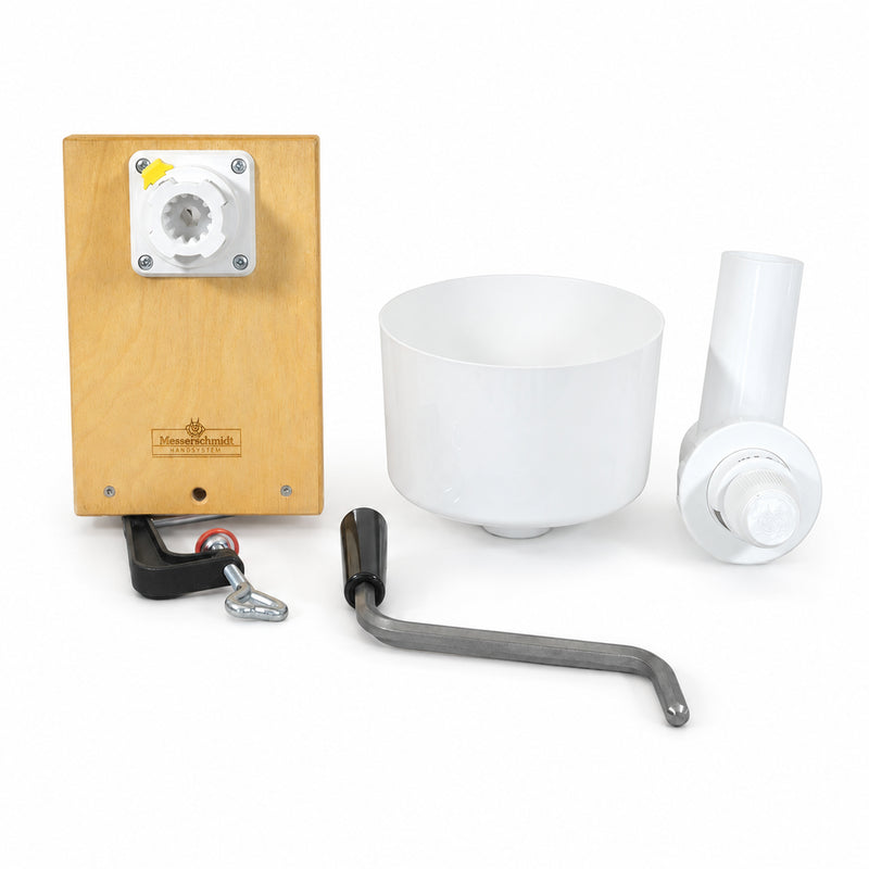 Messerschmidt Manual Grain Mill with Steel Grinder - Hand Drive Set