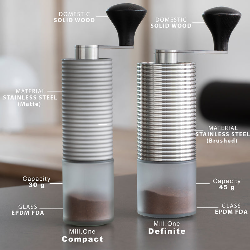 Mill.One Manual Coffee Grinder, Stainless Steel