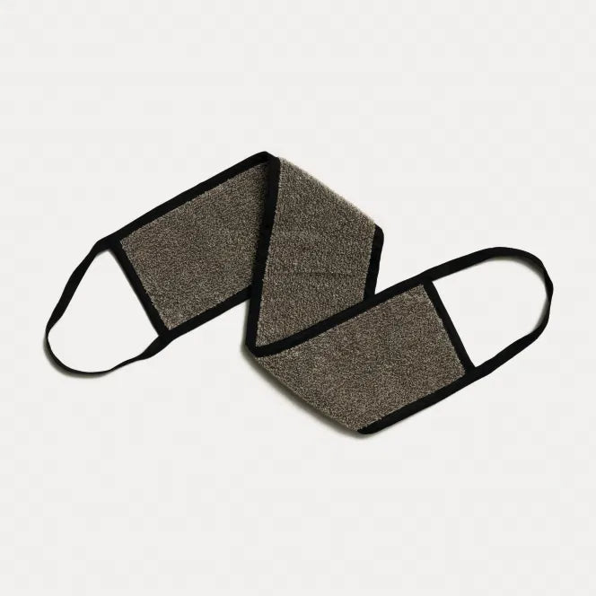 MÖVE Sauna Back Massage Strap (Nature/Black) – 70 x 15 cm (27.5 x 5.9 in)