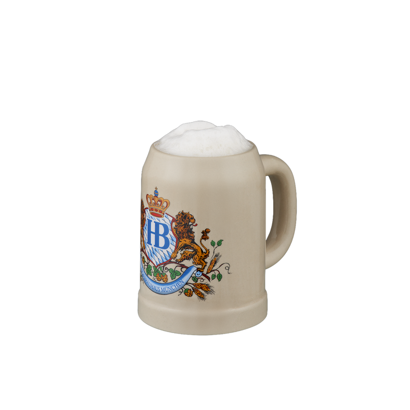 Original Hofbräuhaus München Beer Stein &quot;Lion Decor&quot;