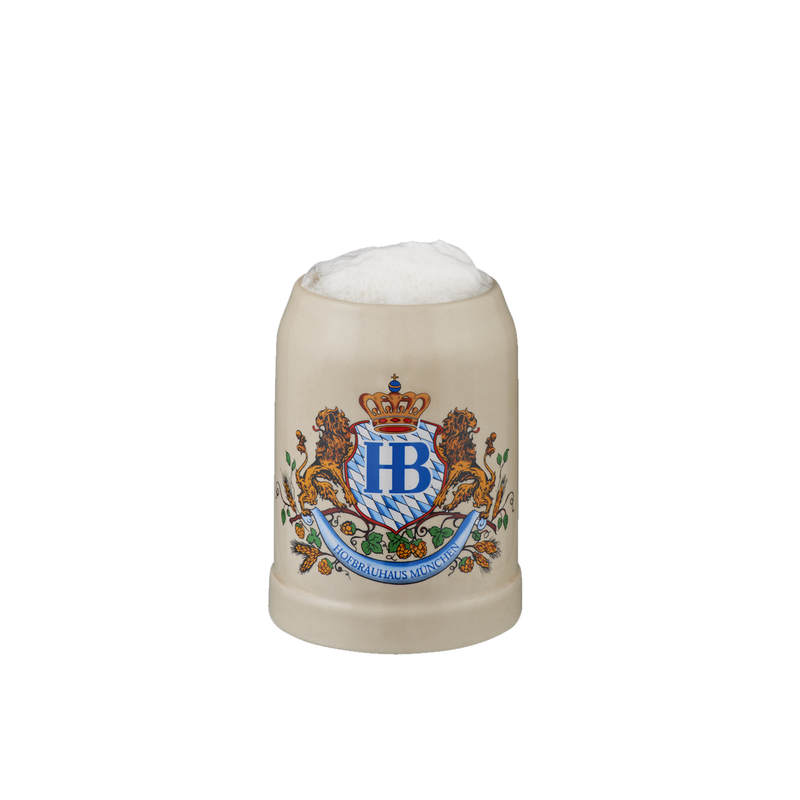 Original Hofbräuhaus München Beer Stein &quot;Lion Decor&quot;